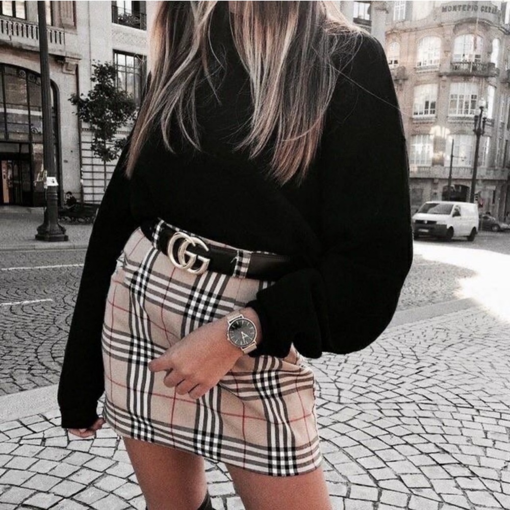 Burberry Nova Check Skirt in US Size 8